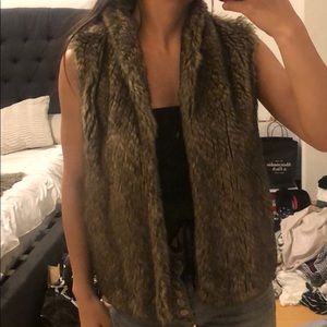 Abercrombie and Fitch fur vest